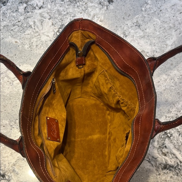 Patricia Nash Rich Brown Woven Tote - Picture 7 of 14